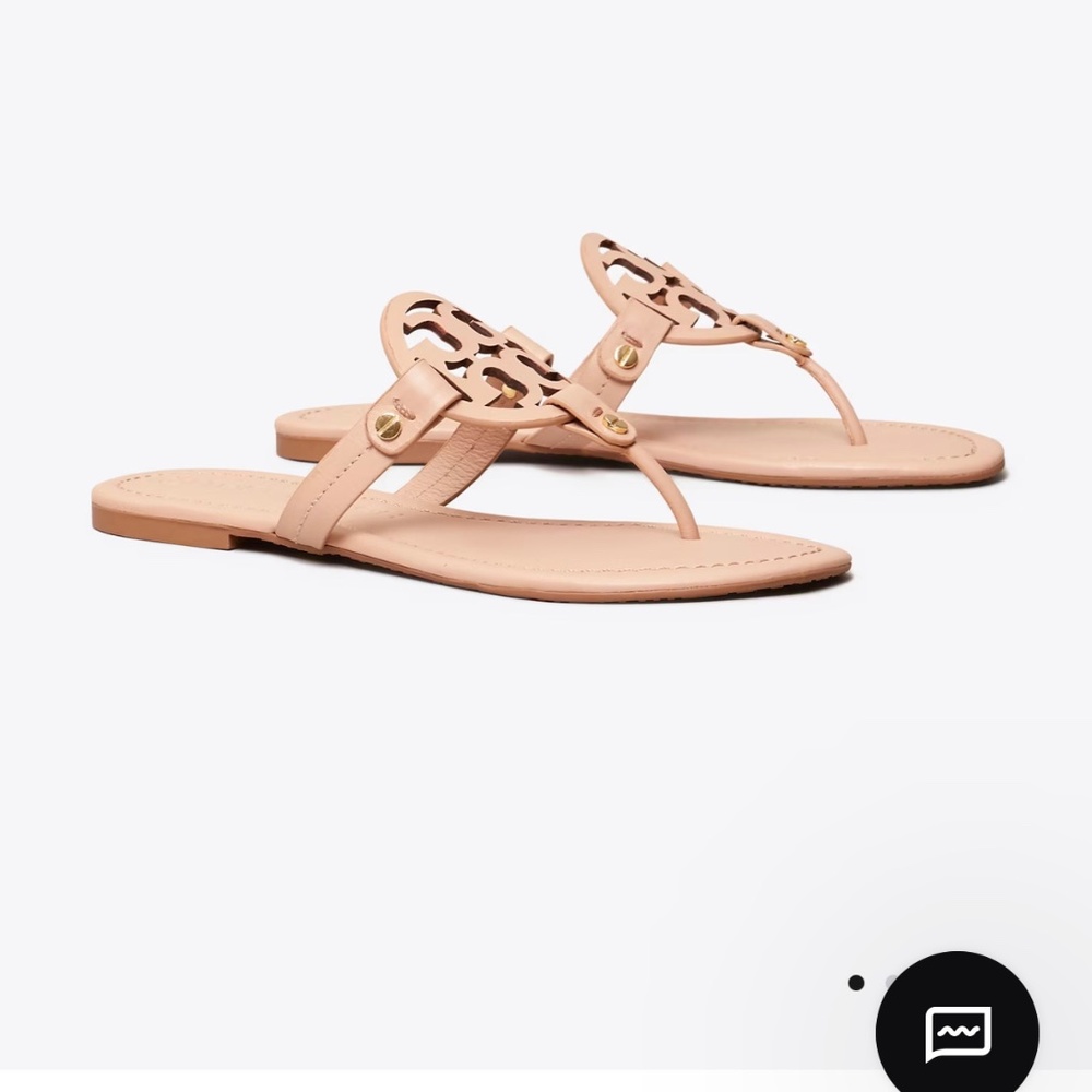 Tory Burch Miller Patent Nude Sandal 7.5M